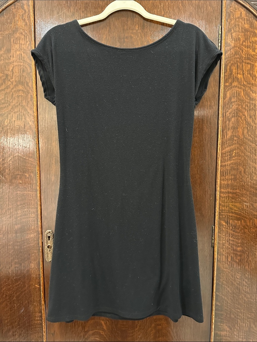 Free People Black Scoop Neck Swim Coverup Dress
